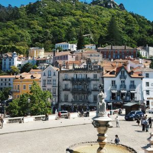 Moorish-Castle-in-Sintra,-Portugal